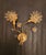 Metal Mid-Century Modern Hollywood Regency Gold-Plated Brass Wall Lamps with Swarovski Crystals from Ernst Palme Palwa, 1960s, Set of 3 For Sale - Image 7 of 18
