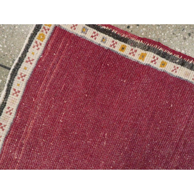 Mid 20th Century Galerie Shabab Collection Mid-20th Century Turkish Anatolian Throw Rug For Sale - Image 5 of 7