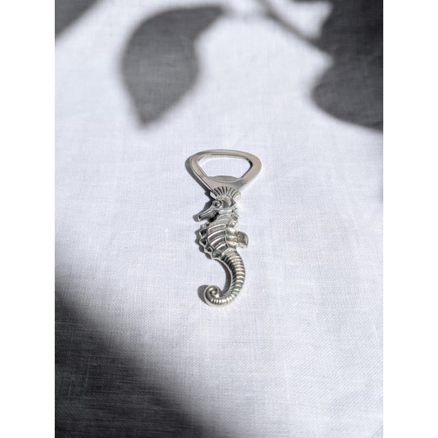 Mid-Century Modern Pewter Seahorse Bottle Opener by Just Andersen, 1930s For Sale - Image 3 of 10