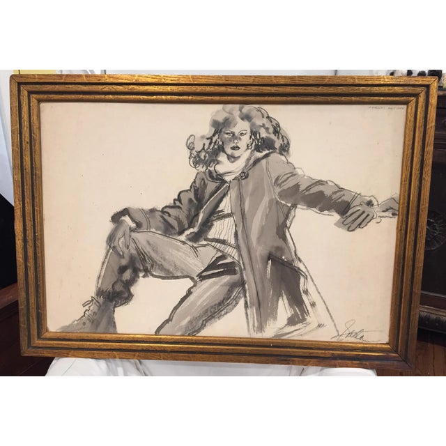 Late 20th Century Studio Drawing For Sale - Image 10 of 10