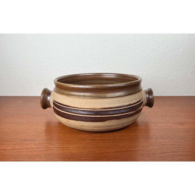 Large Mid-Century Modern Danish Studio Pottery Bowl by Tue Poulsen for Tue Keramik, 1960s For Sale - Image 5 of 18