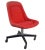 Mid-Century Modern 1960s 8 Max Pearson for Knoll Mid Century Modern Red Tulip Swivel Office Chairs For Sale - Image 3 of 13