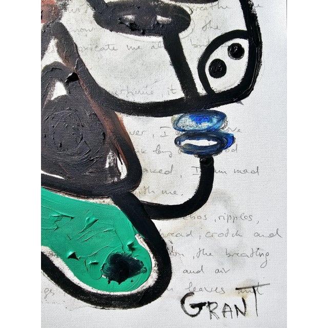 One-Of-A-Kind Original 'Portrait of a Woman' - Oil Painting in the Style of Pablo Picasso For Sale - Image 6 of 8