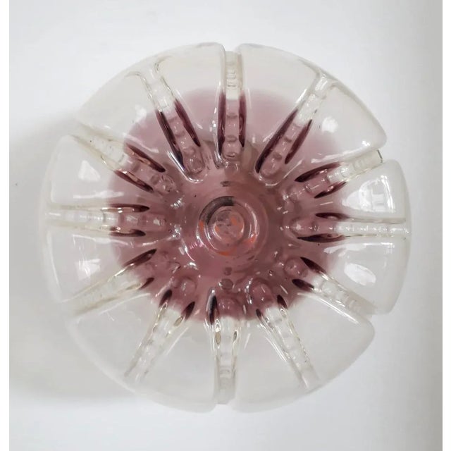 Metal Mid 20th Century Amethyst Murano Sconce For Sale - Image 7 of 9