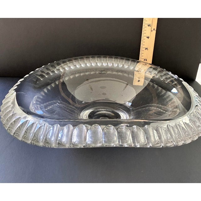 Mid-Century Glass Fruit Bowl For Sale - Image 4 of 4