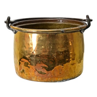 French 19th Century Brass Cooking Pot For Sale