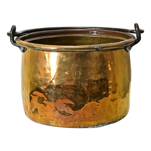 French 19th Century Brass Cooking Pot For Sale