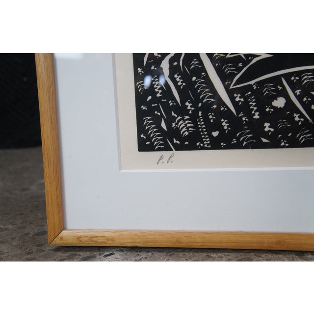 1990s James Surls 'He He He' Expressionist Linocut Print Printers Proof Modernism 56" For Sale - Image 10 of 15