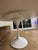 White Rove Concepts Attributed Tulip Lacquer Oval 78” Dining Table For Sale - Image 8 of 9