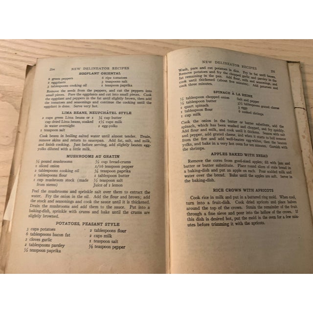 1929 New Delineator Recipe Cook Book Hc 1st Edition American Culinary History For Sale - Image 10 of 16