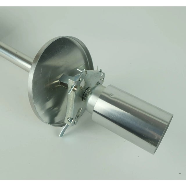 Mid-Century Pendant Lamp in Clear and Smoke Grey Glass and Metal from Doria Leuchten, 1960s For Sale - Image 10 of 11