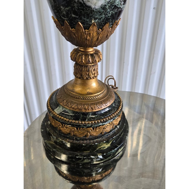 19th Century French Bronze & Marble Urn Lamps - A Pair For Sale In Miami - Image 6 of 17