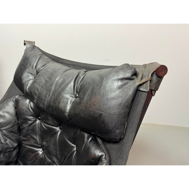 Mid-Century Trega Sling Lounge Chairs by Tormod Alnæs for Sørlie Møbler, Norway, 1970s For Sale - Image 14 of 17