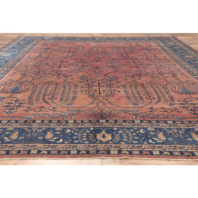 Mauve Early 20th Century Antique Turkish Sparta Rug - 08'11 X11'10 For Sale - Image 8 of 9