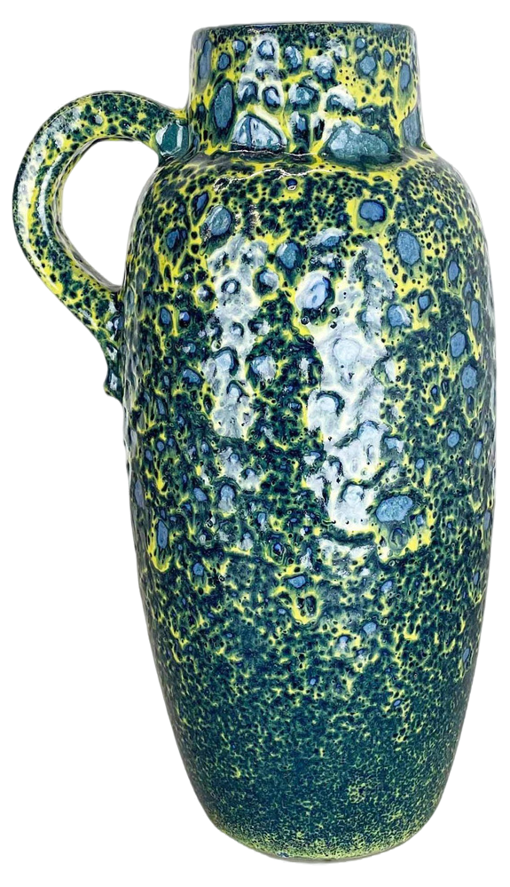 Fat Lava Multi-Color Vase from Scheurich, Germany, 1970s | Chairish