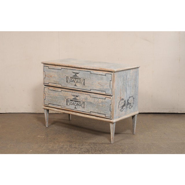 19th Century French Neoclassical Hand-Painted Commode For Sale In Atlanta - Image 6 of 13