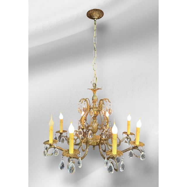 This chandelier has much to offer! With its eight arms it offers a lot of warm light that reflects beautifully off of the...