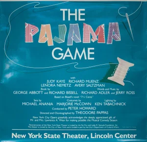 Unknown 'The Pajama Game' Advertising Blue,Red,Yellow,White,Turquoise,Silver,Pastel,Multicolor Usa Offset Lithograph