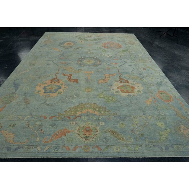 Turkish Oushak Rug 8'10" x 12'5" #18057 Explore a curated collection of hallway runners, wool rugs, and handmade...