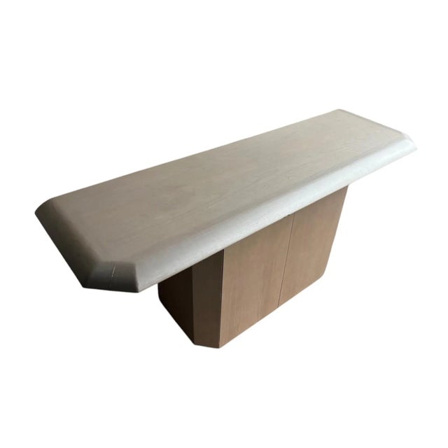 2020s Modern White Oak Console Cabinet For Sale - Image 5 of 5