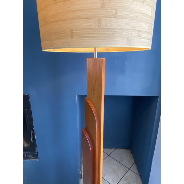 Vintage Scandinavian Teak Floor Lamp in the Style of K-Lighting, 1970s For Sale - Image 16 of 18