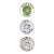 Trio of Decorative Kitchen Plates by Tatiana Alida For Sale