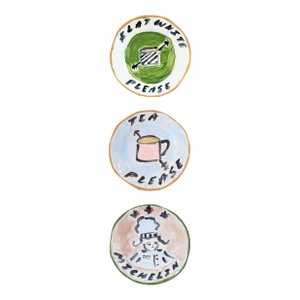 Trio of Decorative Kitchen Plates by Tatiana Alida