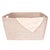 Wood Artifacts Saboga Home Family Basket with Cutout Handle in White Wash For Sale - Image 7 of 8