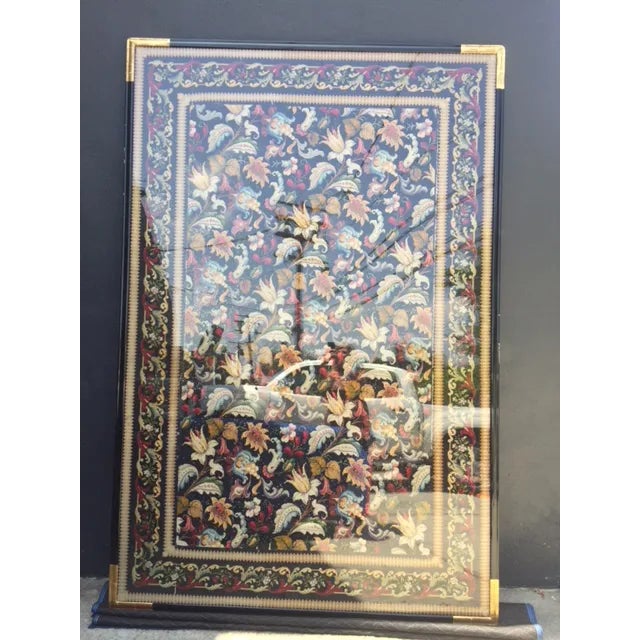 Brown 19th Century English Needlepoint, Framed For Sale - Image 8 of 13
