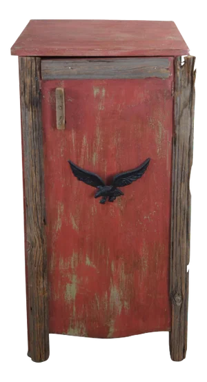 Rustic Adirondack Red Cupboard