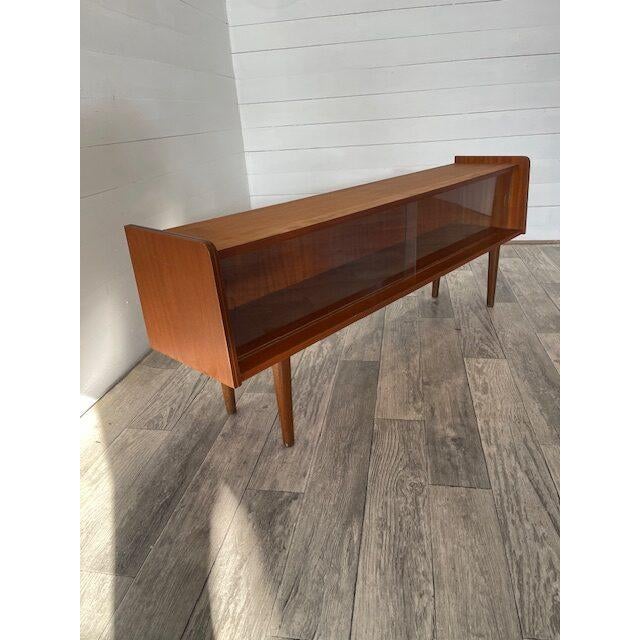 Vintage Retro Side-Table by Novy Domov, 1965 with compagny sticker In original superb condition with glass sliding doors...