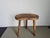 Vintage French Wooden Tripod Stool, 1950 For Sale - Image 4 of 11