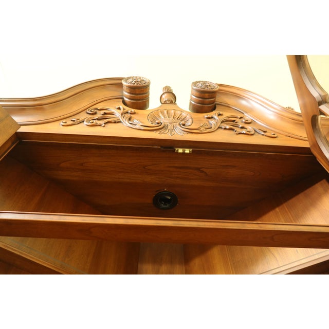 Henkel Harris Cherry Welford Corner China Cabinet For Sale - Image 9 of 13