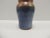 Mid-Century Modern MCM Blue & Orange Glazed Decorative Ceramic Vase/Vessel For Sale - Image 3 of 4