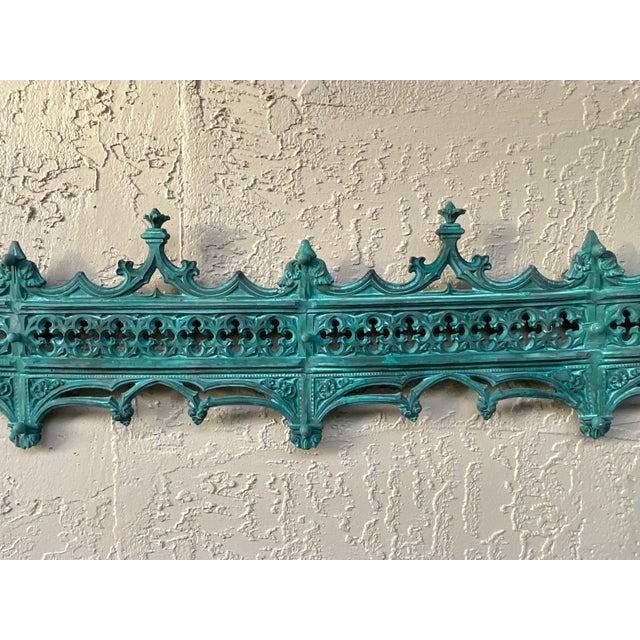 Funky Exquisite Antique Bronze Architectural Wall Hanging For Sale - Image 15 of 18