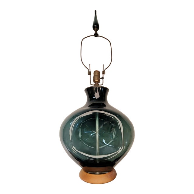 1950's Mid Century Blenko Lamp For Sale