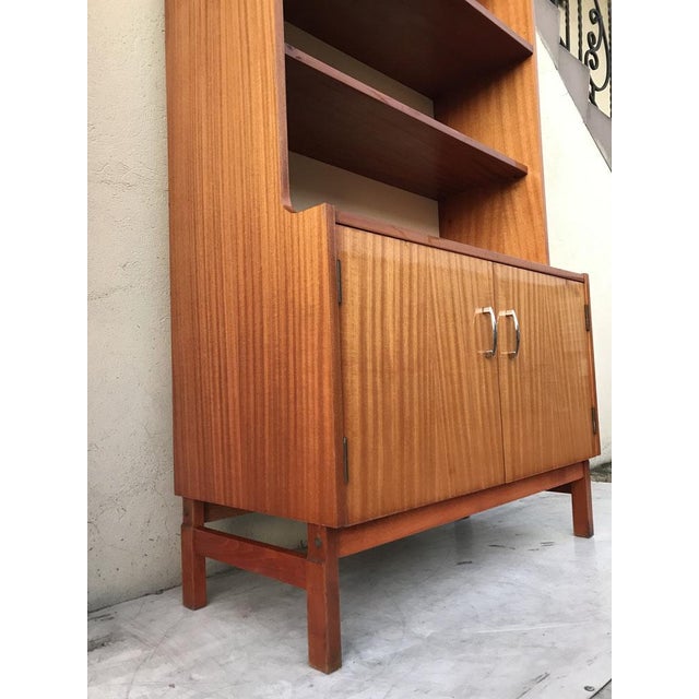 Bookshelf-Librarian with Veneer from Olsztyn Furniture Factory, 1970s For Sale - Image 10 of 18