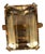 The Goswell Street: Bold Emerald Cut Quartz Statement Ring in 18 Karat Yellow Gold For Sale