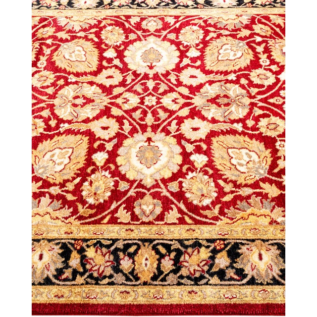 Solo Rugs Mogul, One-of-a-Kind Handmade Area Rug - Red, 4' 1" x 6' 0" For Sale - Image 4 of 8