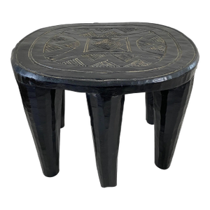 Vintage African Nupe Stool / Table Nigeria 15.25" W by 12" H