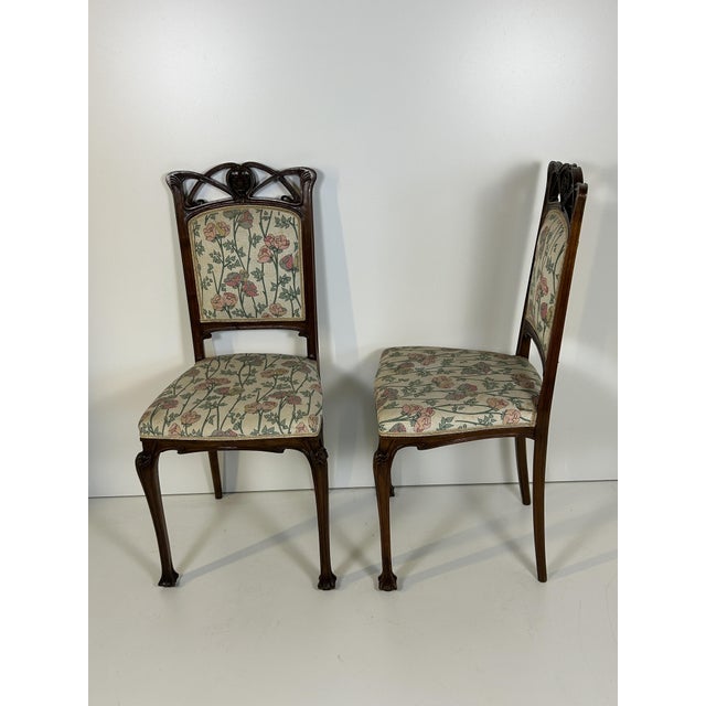 Antique Liberty Chairs by Vittorio Valabrega, 1902, Set of 6 For Sale - Image 6 of 18