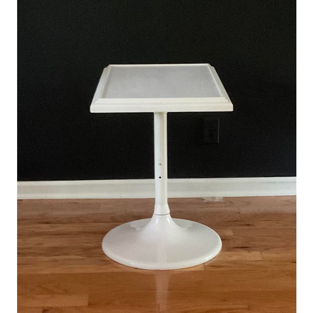 Vintage MidCentury Saarinen Style Table Pedestal Adjustable Height