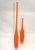 1980s Set of 2 Italian Orange Scavo Glass Wheat Vases, Vessel Mid-Century Modern 1980 For Sale - Image 5 of 12