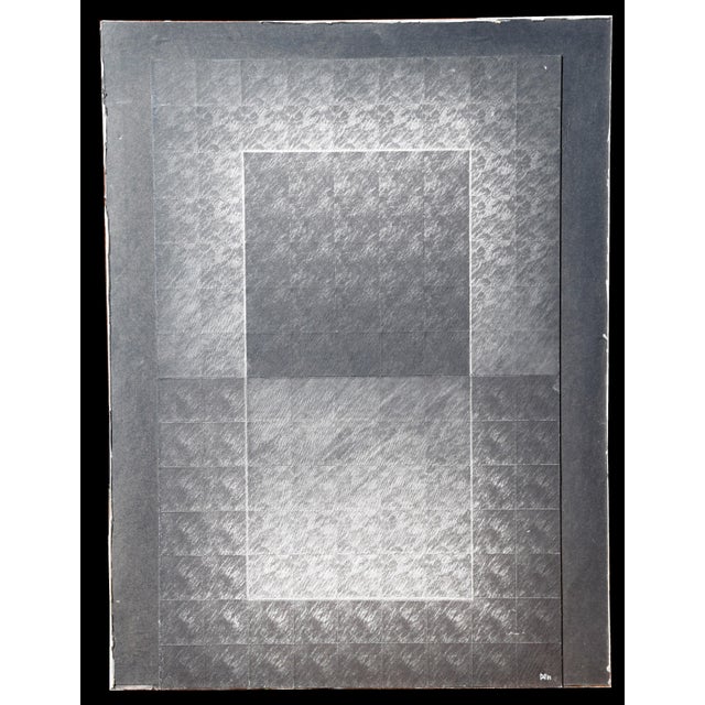 Marcase (i.e., Marc Vanhaesebrouck) born 1946 in Waregem, Belgium 'Abstraction' (design for a serigraph published in 1981...