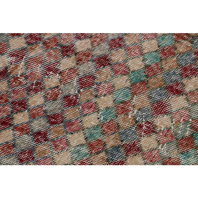 Textile 1960s Vintage Zeki Müren Art Deco Rug With Geometric Patterns For Sale - Image 7 of 7