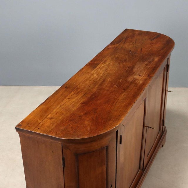 Italian Credenza in Walnut and Fir For Sale - Image 9 of 11