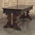 Antique Neo Gothic Carved Oak Trestle Three Drawer Writing Desk For Sale - Image 14 of 18