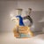Vase or zoomorphic sculpture in the shape of a stylised bird, created by jules guérin around 1950. Signed on the base and...