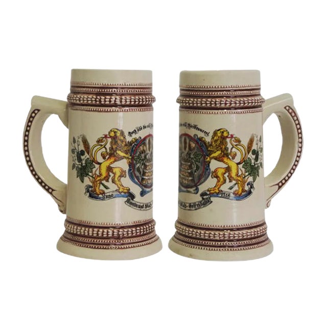 Porcelain Mugs, Germany, 1980s, Set of 2 For Sale