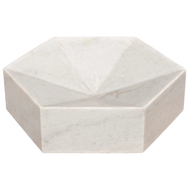 NOIR Conda Tray, White Stone For Sale